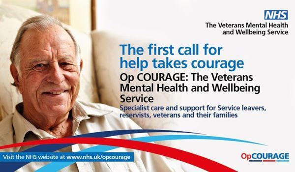 The first call for help takes Courage. Op Courage: the veterans mental health and wellbeing service